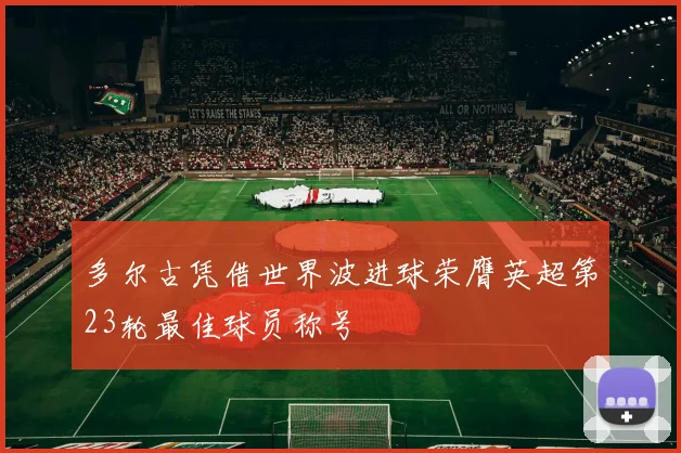 多尔古凭借世界波进球荣膺英超第23轮最佳球员称号